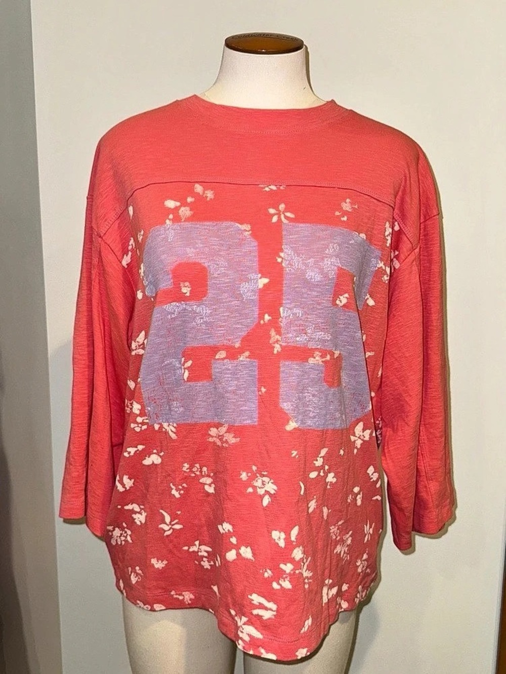 Anthropologie Pilcro Floral Graphic Long Sleeve Medium